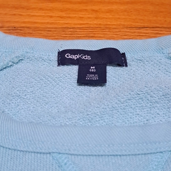 GAP Kids Turquoise Sweater Dress with Kangaroo Pocket - Girls Sz M (8) - Picture 4 of 4